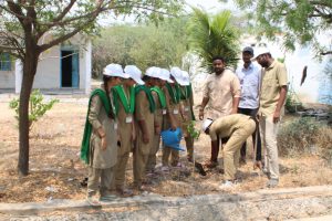 19-03-2024 ( Tuesday) JCDRAC NSS Unit organised plantation program and distributed plants to the farmers