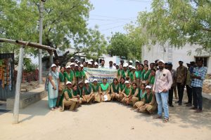 19-03-2024 ( Tuesday) JCDRAC NSS Unit organised plantation program and distributed plants to the farmers