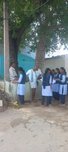 Data collection by 1st yr students regarding characteristics of rural society, visited somanpalli village on 31072024 (2)