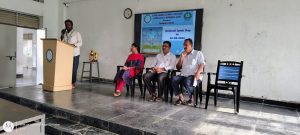 Physical director giving speech on National Sports day