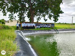 visited Diwakar Reddy sir’s farmhouse in juturu for demonstration of Farmpond, pumps (1)