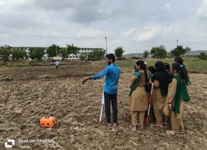 Cross Staff survey in college farm by First year students ( 2023 Admitted batch) (2)