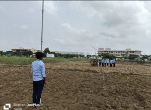 Cross Staff survey in college farm by First year students ( 2023 Admitted batch) (3)