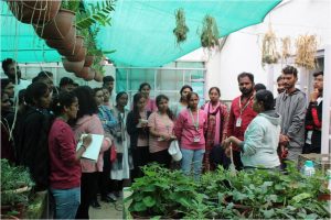 Demonstration by staff regarding Ornamental plants maintenance at glasshouse, HRS, Ooty