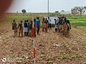 First year students ( 2023 Admitted Batch) are doing field surveys and Ranging in College farm (3)