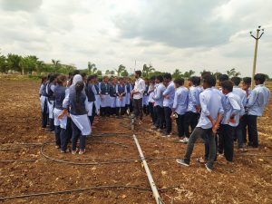 Micro Irrigation and Mechanisation Field practical classes for First year students (4)