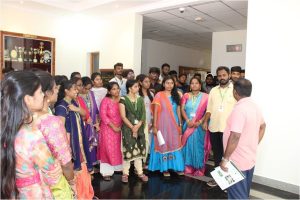 Student interaction with scientific personnel at CTCRI, Trivandrum (14-10-2023) on varieties & Types of tuber crops are growing.