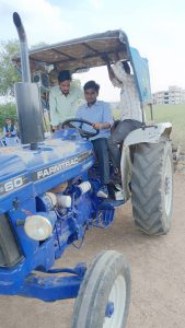 Tractor driving classes for second year students. (5)